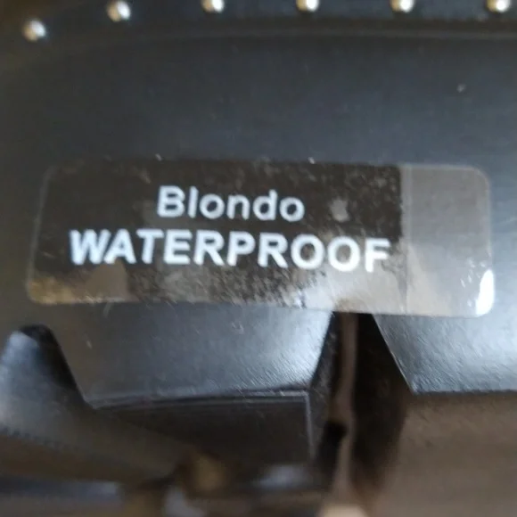 Blondo Lace-up Combat Boots Waterproof Leather Sz 10 NWD - Picture 6 of 8